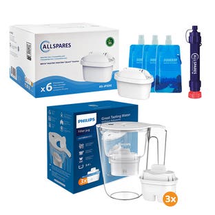 Kit de survie eau potable Medium – Pack de préparation avec filtres à eau pour situations d’urgence Philips / AllSpares