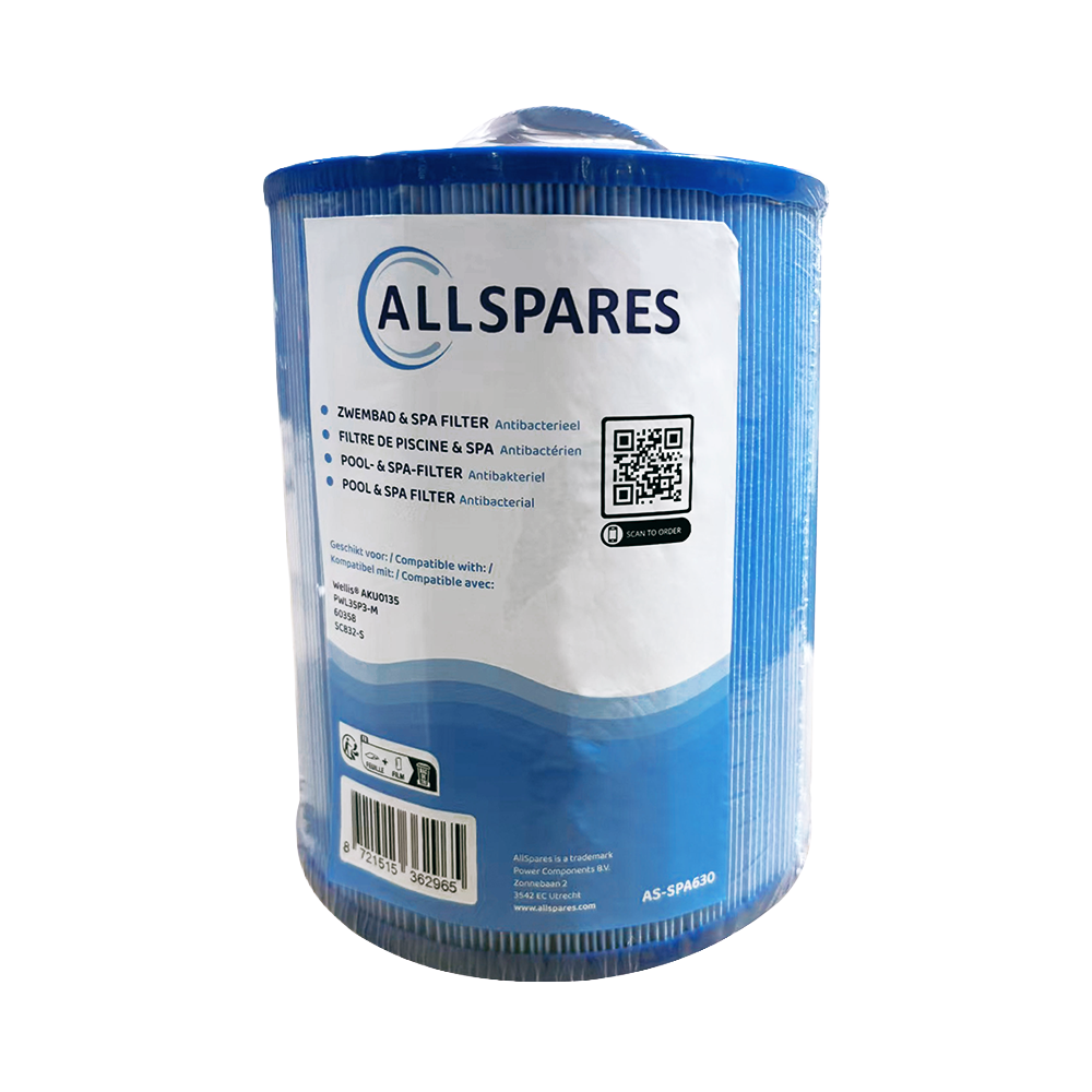 Filtre compatible avec Wellis AKU0135 / PWL35P3-M / 60358 antibactérien