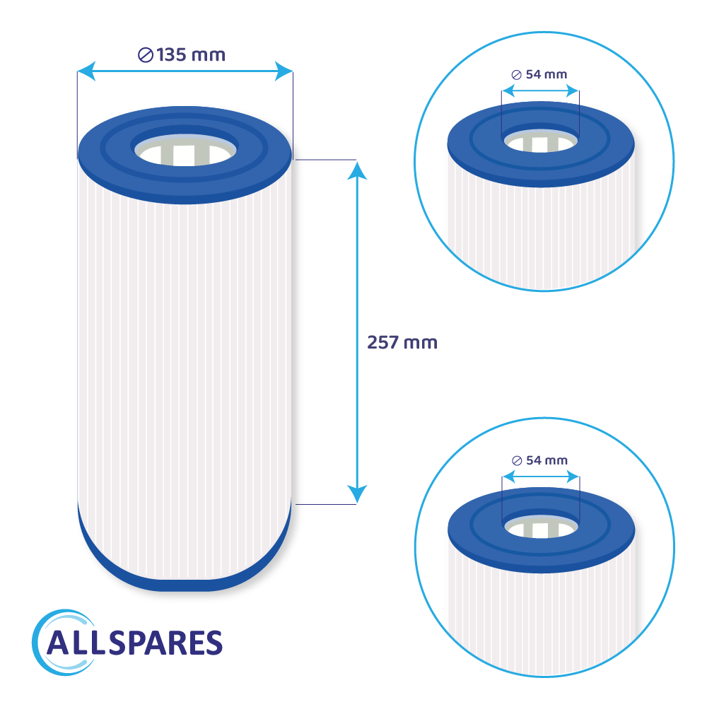 Filtre compatible avec Spa PLBS50, C-5345, 50451, FC-2970 