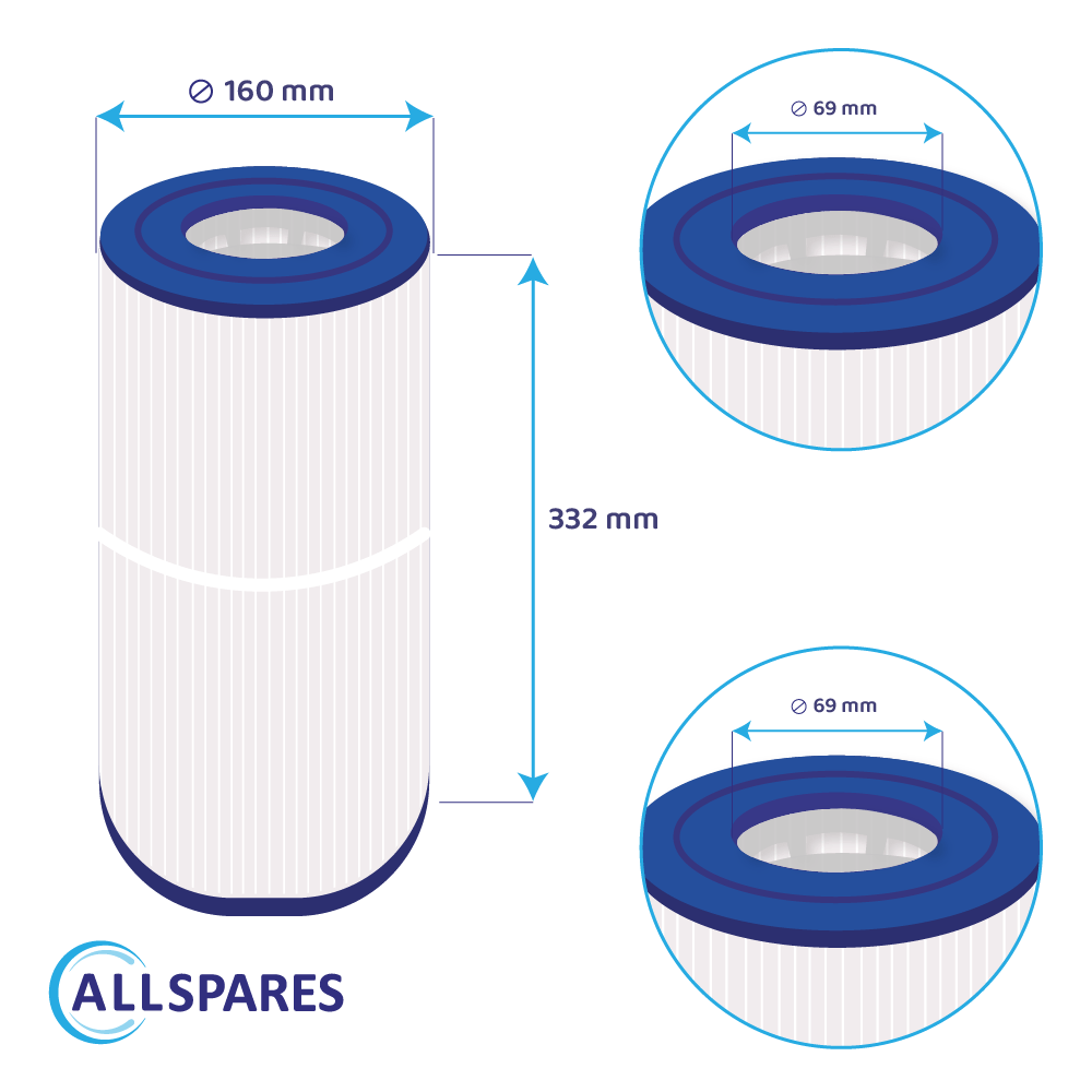 Filtre compatible avec Blue Lagoon MoonBay BLSF-13 / GP2128