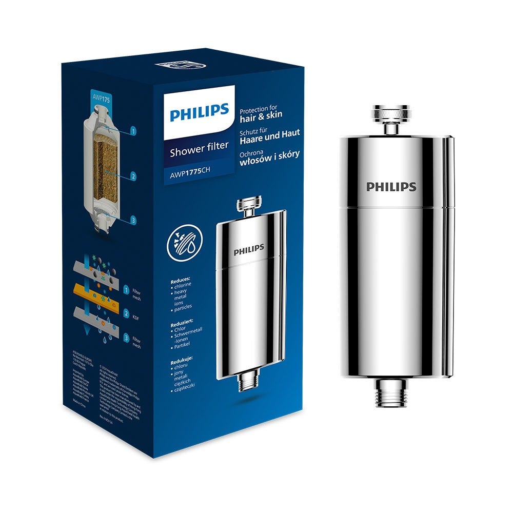 Filtre de douche Philips Inline Chrome AWP1775CH