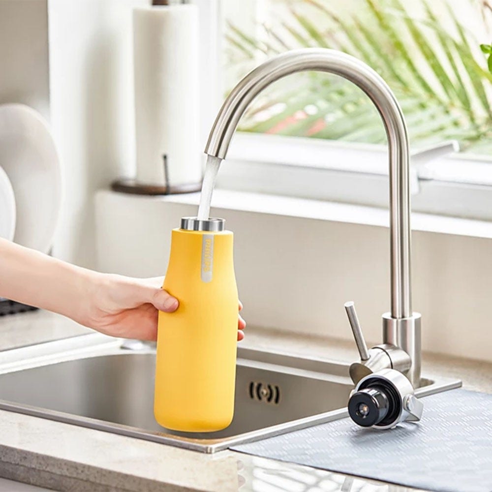 Gourde de filtration Philips GoZero LED UV-C (590 ml) Jaune AWP2788YL