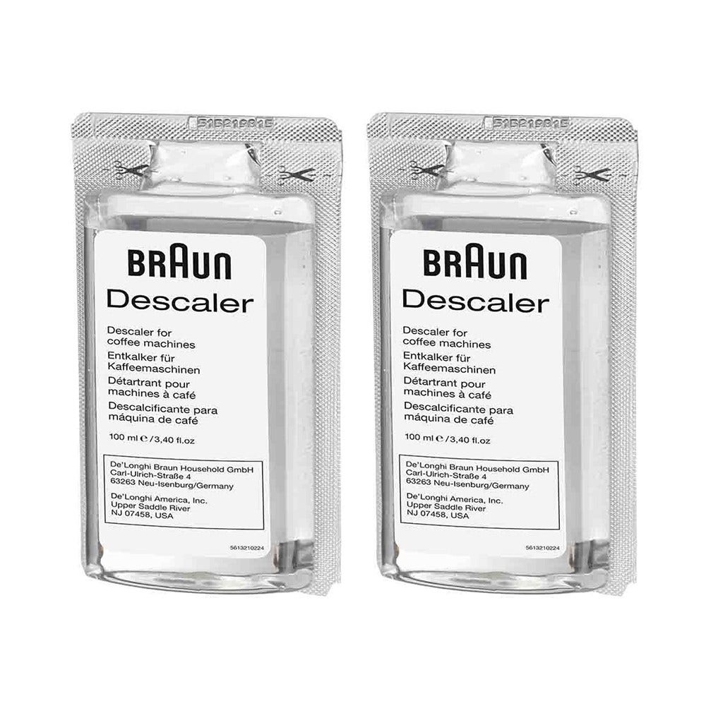 Détartrant (2x 100ml) d'origine Braun AX13210003 / BRSC003 pour machines à café