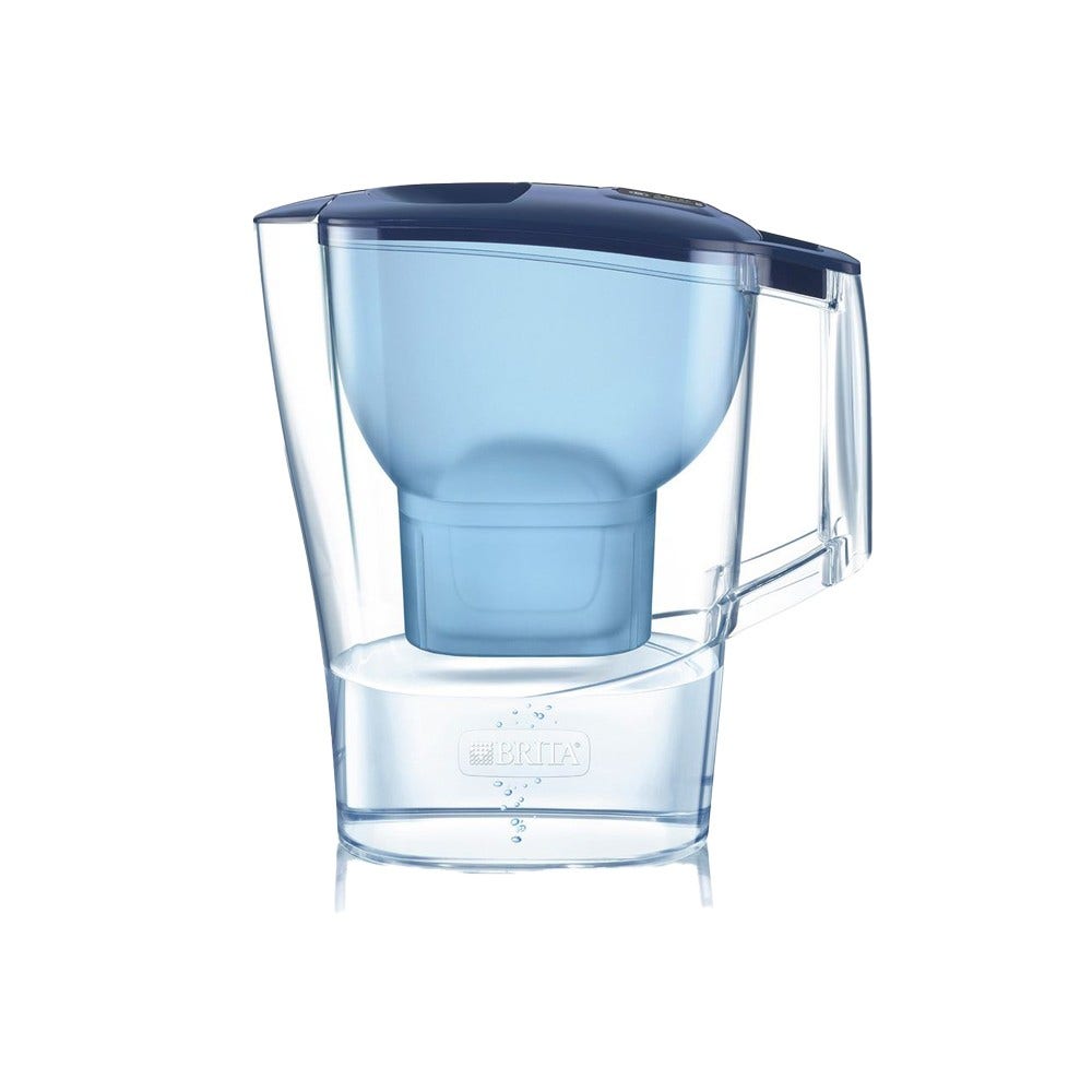 BRITA Carafe filtrante 2.4L Aluna Bleue + cartouche filtrante MAXTRA PRO (filtre aussi les PFAS)