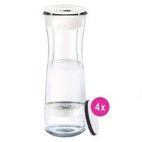 BRITA Bouteille filtrante Fill&Serve Mind + 4 filtres Microdisc (filtre aussi les PFAS)