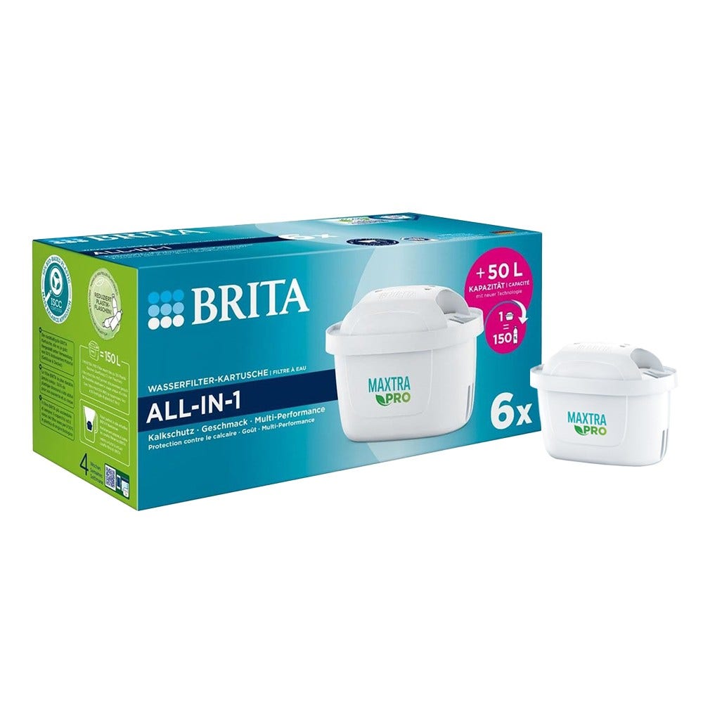 BRITA lot de 6 cartouches filtrantes MAXTRA PRO PURE PERFORMANCE (filtre aussi les PFAS)