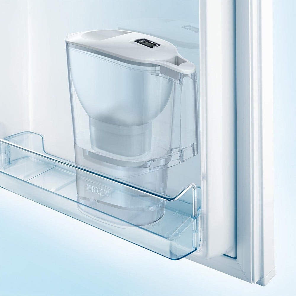 BRITA Carafe filtrante 2.4L Aluna Blanche + 7 cartouches filtrantes MAXTRA PRO (filtre aussi les PFAS)