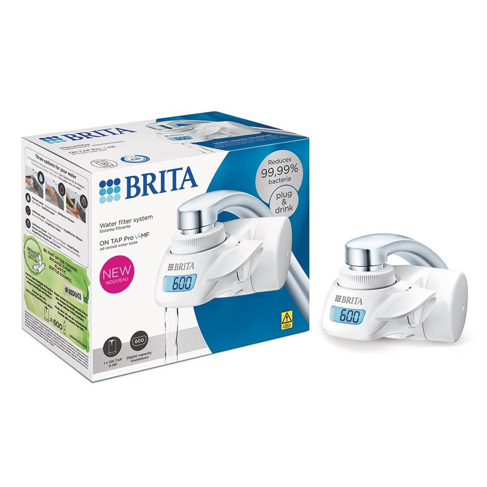 BRITA Système de filtration d'eau ON TAP Pro V-MF >0,5 micron (filtre aussi les PFAS)