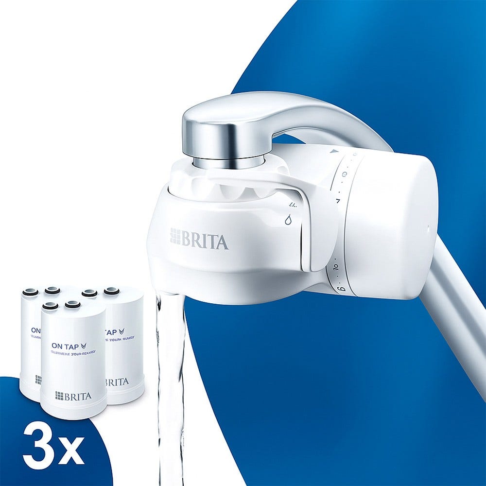 BRITA système de filtration d’eau ON-TAP V >60 micron + 3 cartouches