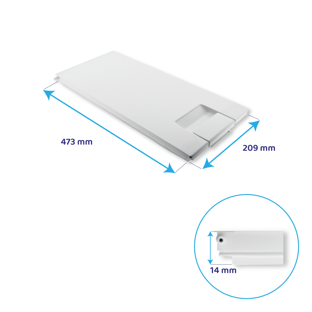 Porte de freezer d’origine ATAG 473x209mm