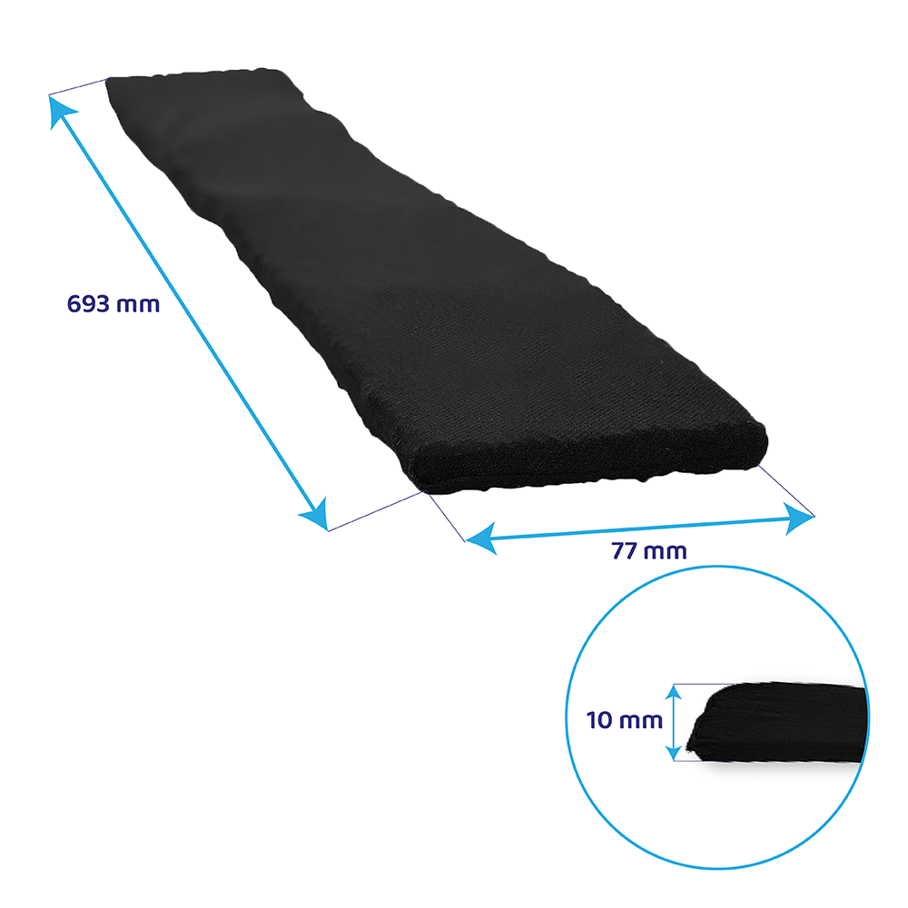 Filtre à charbon longue durée 693x77mm Franke Nanosorb 1100T / FMA 839 HI LL KIT / FMY 839 HI LL KIT