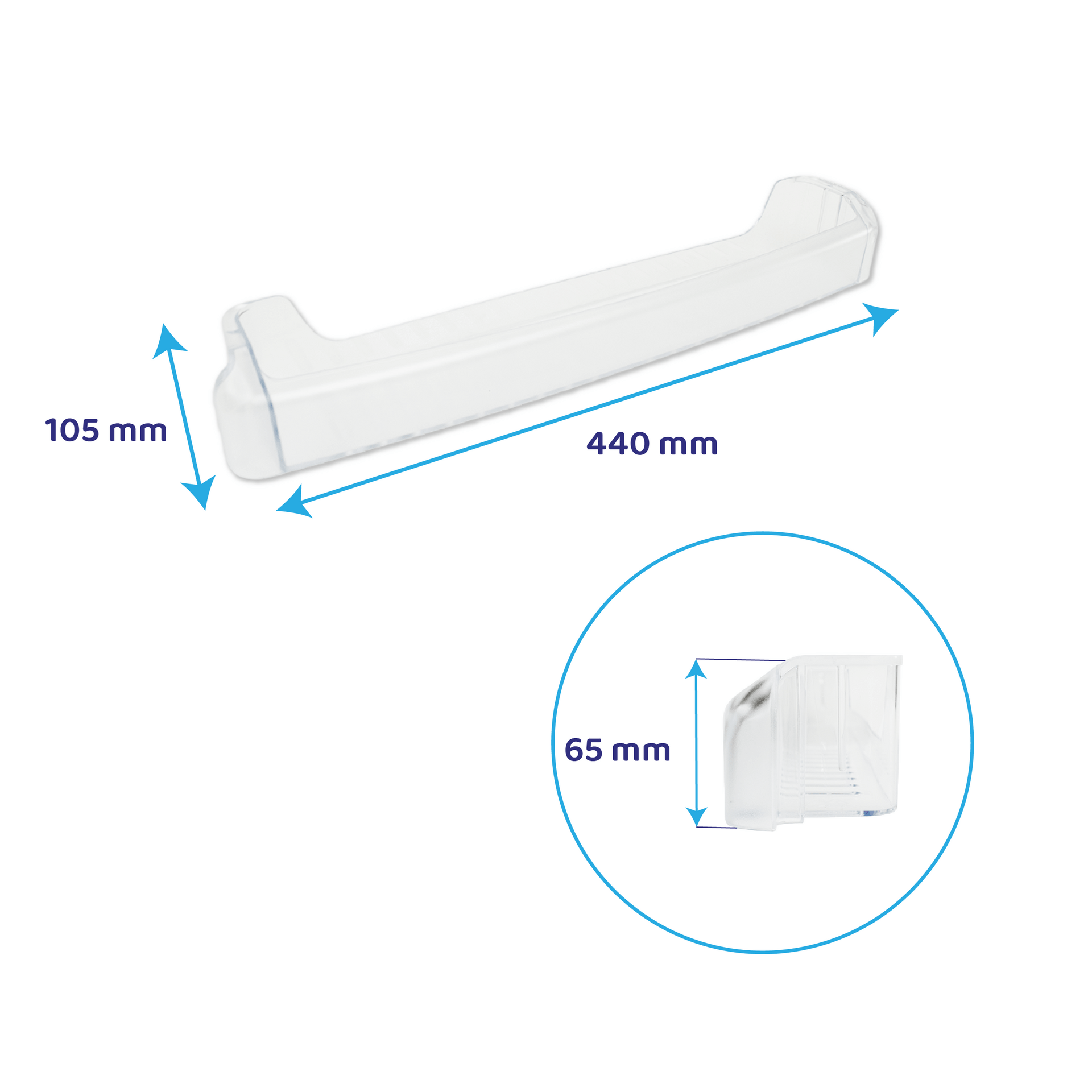  Balconnet d’origine Beko 4848870200 pour réfrigérateur