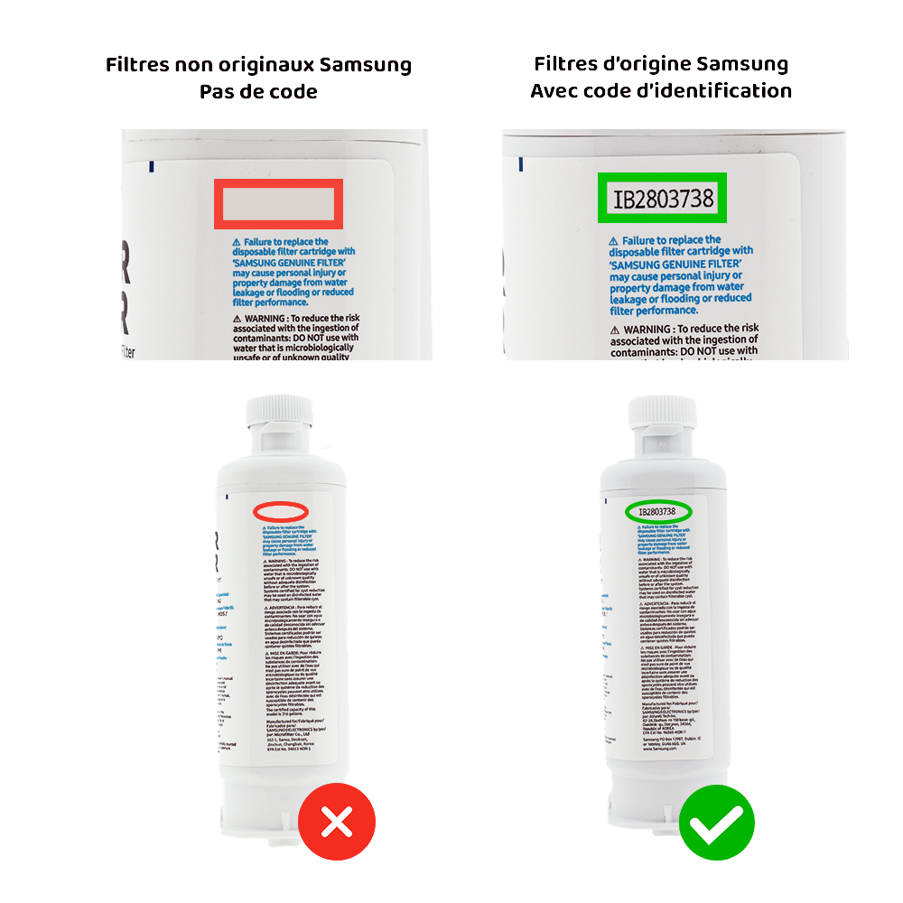 Filtre frigo d'origine Samsung HAF-QIN/EXP / DA97-17376B