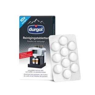 Durgol Pastilles de nettoyage (10x1,6g) pour machines à café