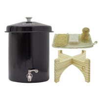 Coffret Ecofiltro 5 litres Noir - Filtre à Eau, Support, Kit d'entretien (filtre les PFAS)