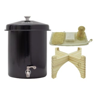 Coffret Ecofiltro 5 litres Noir - Filtre à Eau, Support, Kit d'entretien (filtre les PFAS)