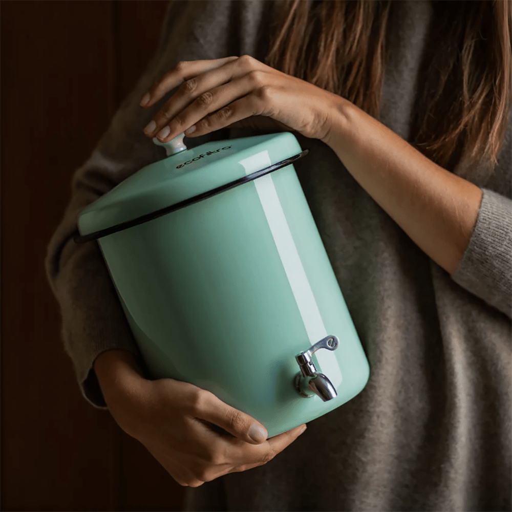 Coffret Ecofiltro 5 litres Vert Menthe - Filtre à Eau, Support, Kit d'entretien (filtre les PFAS)
