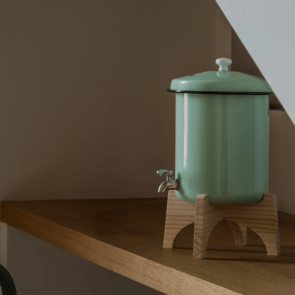 Coffret Ecofiltro 5 litres Vert Menthe - Filtre à Eau, Support, Kit d'entretien (filtre les PFAS)