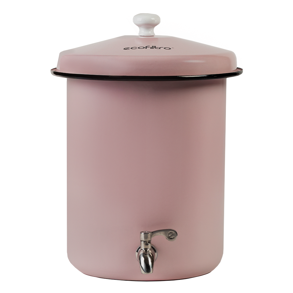 Filtre à eau Ecofiltro rose bébé – 5 litres (filtre aussi les PFAS)