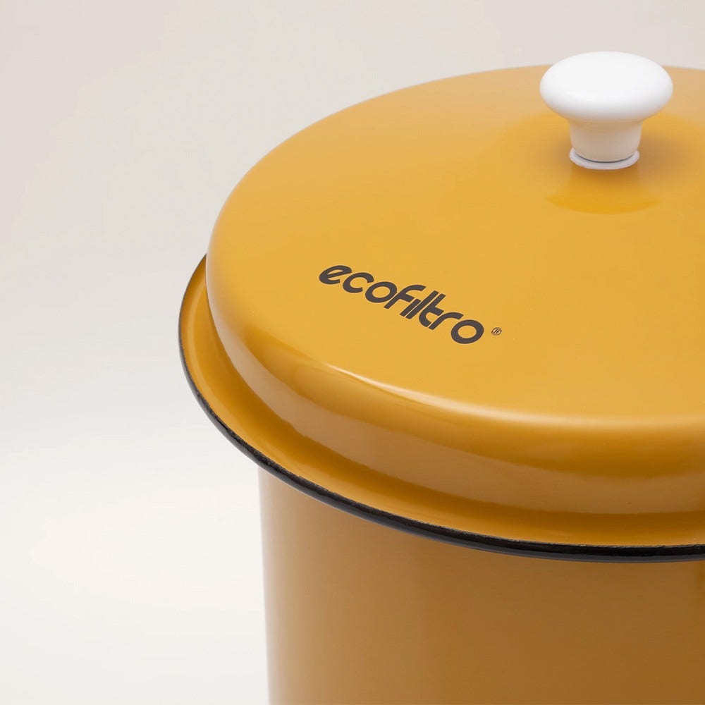 Coffret Ecofiltro 5 litres jaune – filtre à eau, support, kit d’entretien, 2 unités de filtration pour 4 ans. 