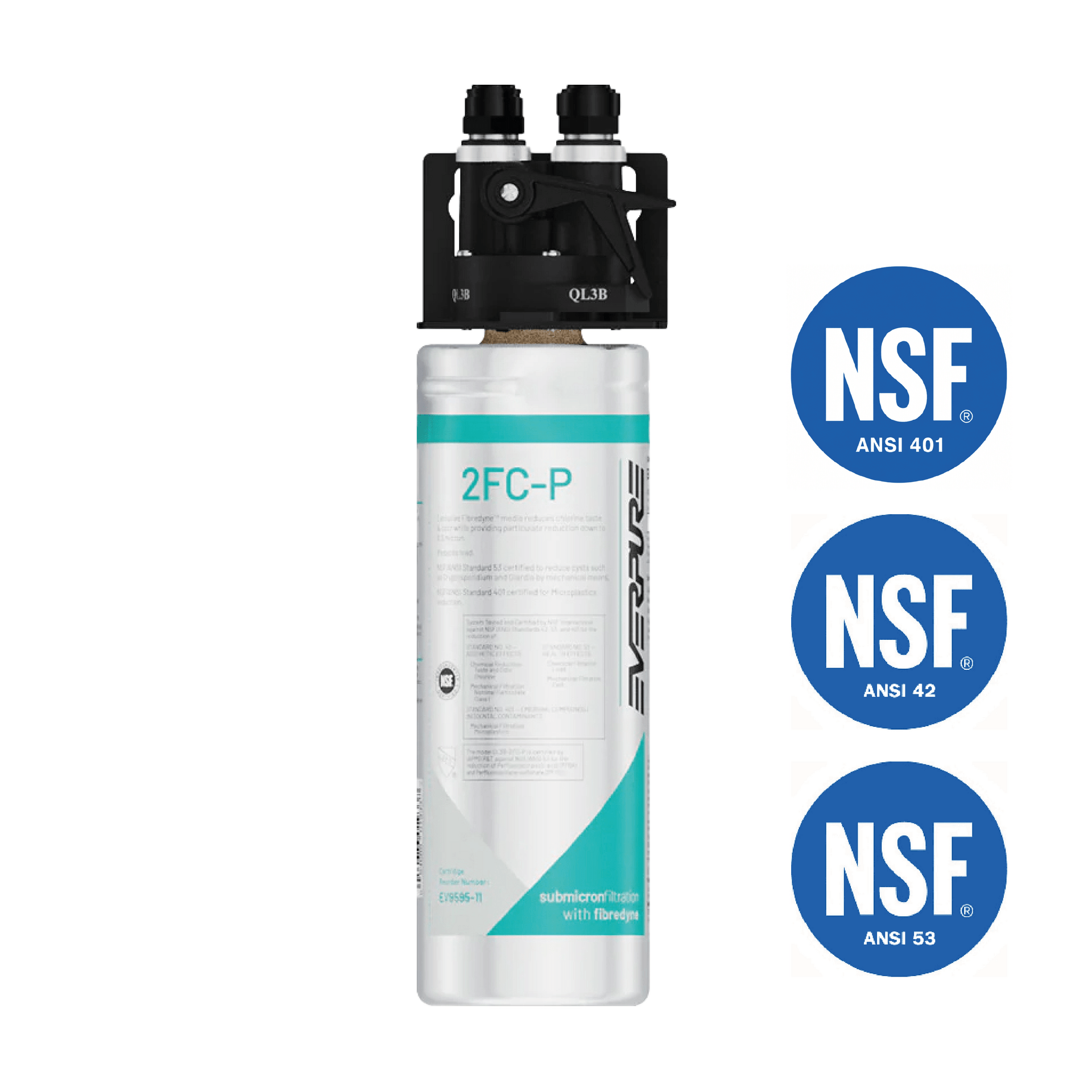 Everpure 2FC-P / EV9298-00 système de filtration - réduit PFAS, microplastiques et chlore