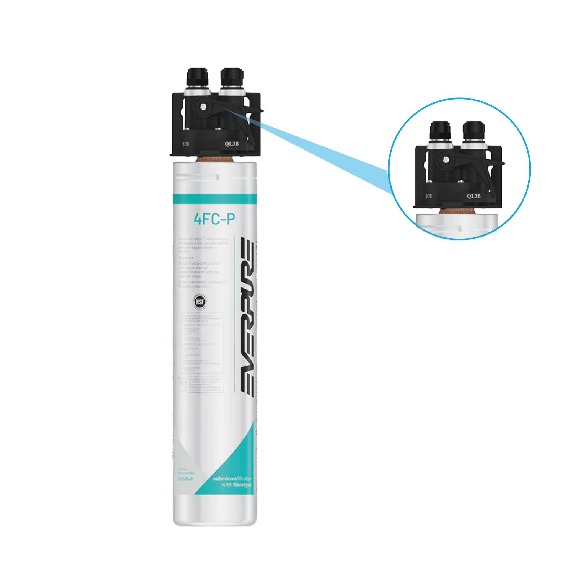 Everpure 4FC-P / EV9298-20 système de filtration - réduit PFAS, microplastiques et chlore