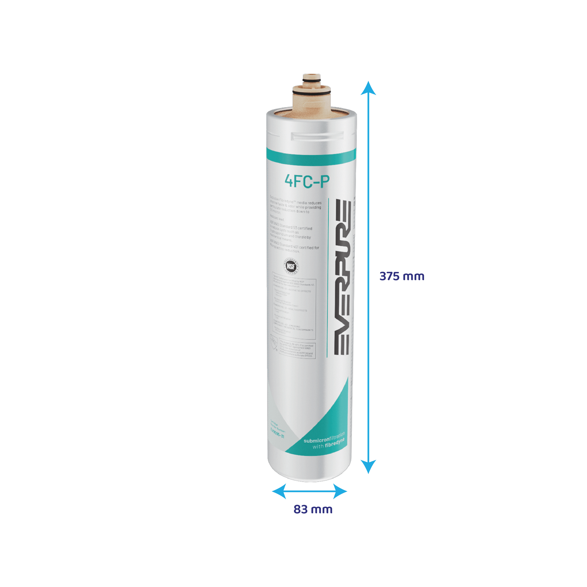 Everpure 4FC-P / EV9595-31 cartouche - réduit PFAS, microplastiques et chlore
