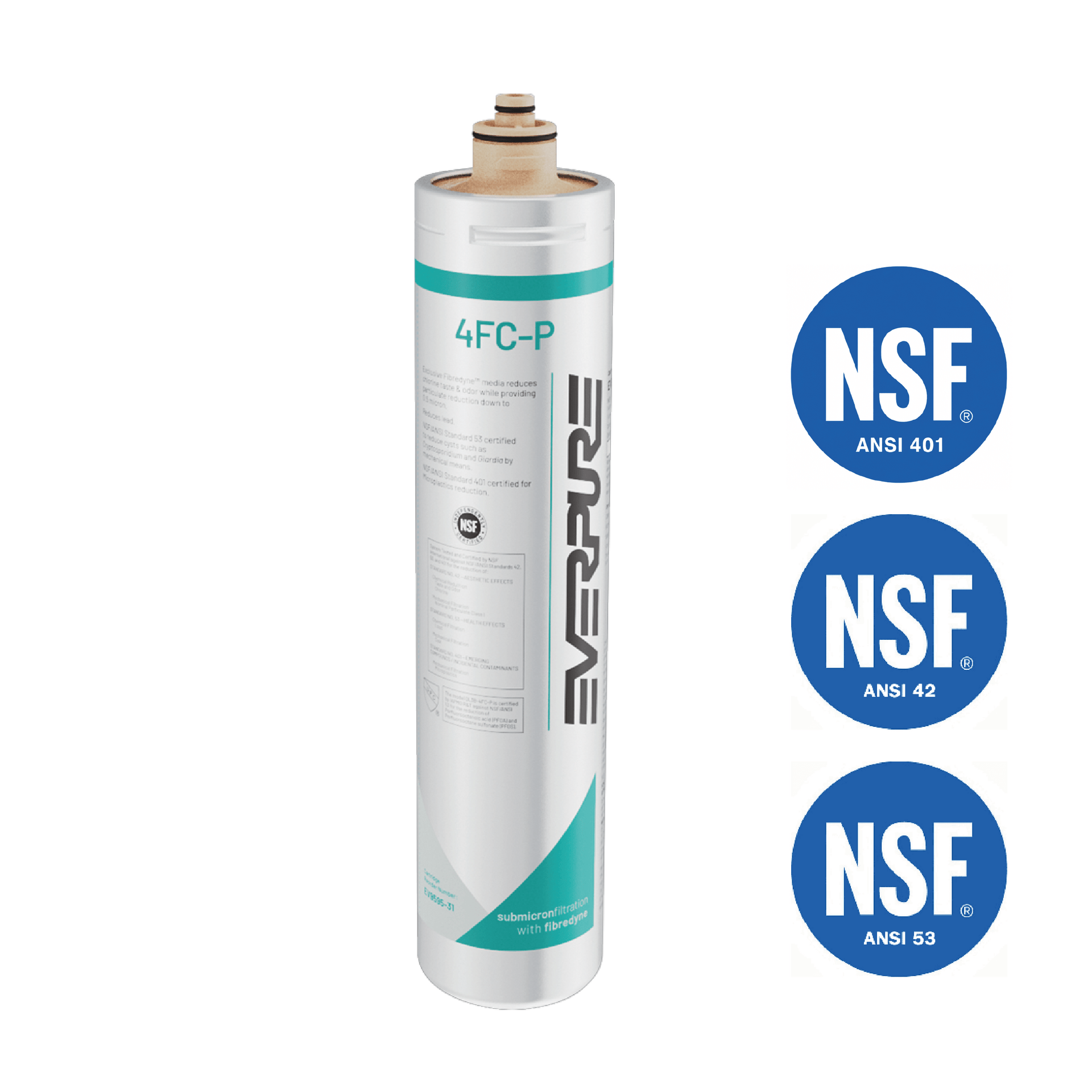 Everpure 4FC-P / EV9595-31 cartouche - réduit PFAS, microplastiques et chlore