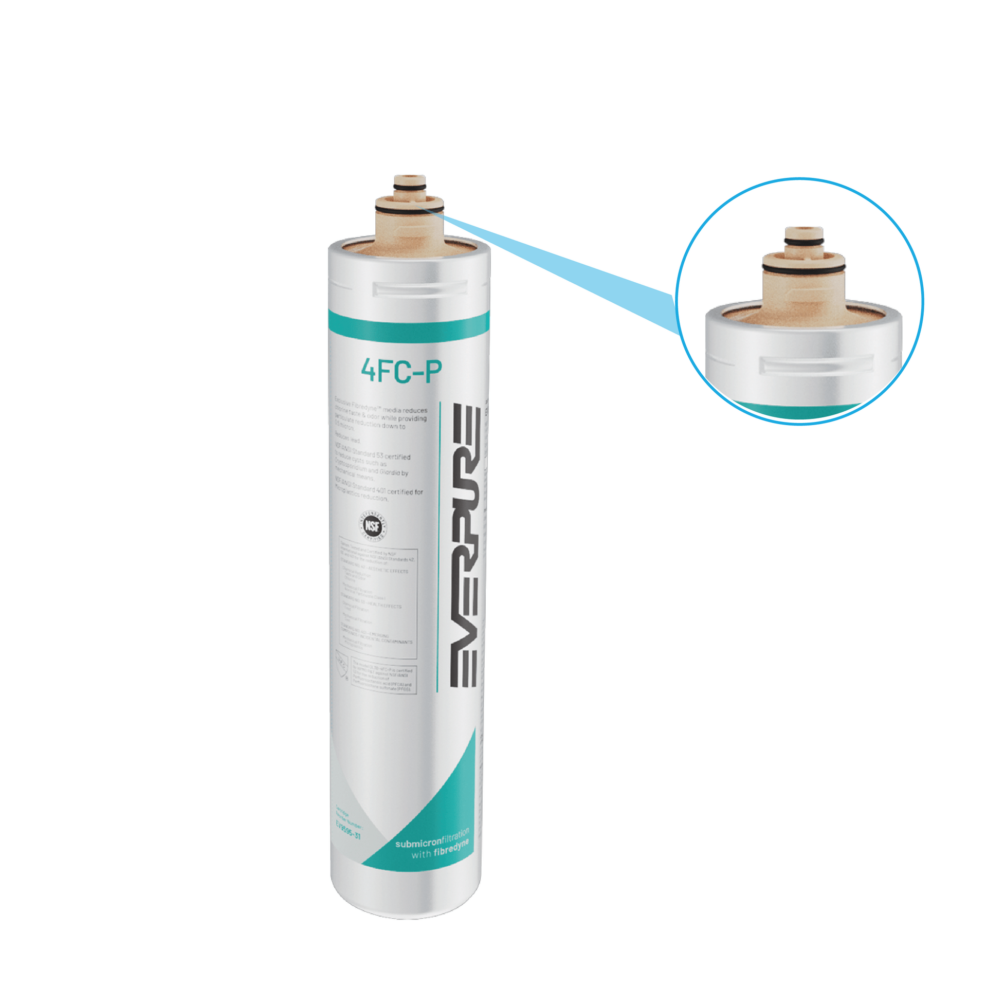 Everpure 4FC-P / EV9595-31 cartouche - réduit PFAS, microplastiques et chlore