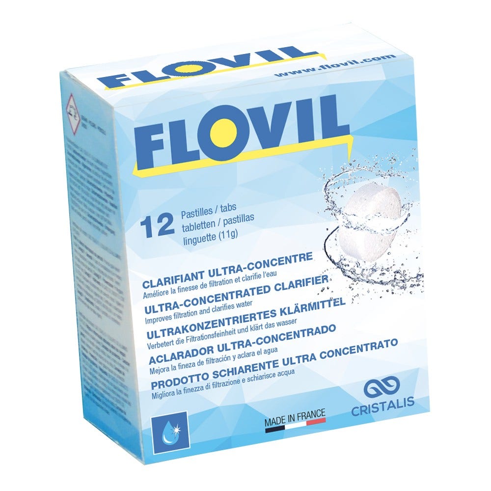 Flovil clarifiant ultra-concentré pour piscines