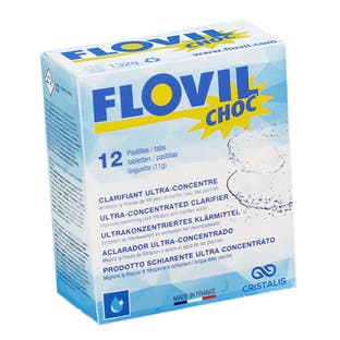 Flovil CHOC clarifiant ultra-concentré pour piscines