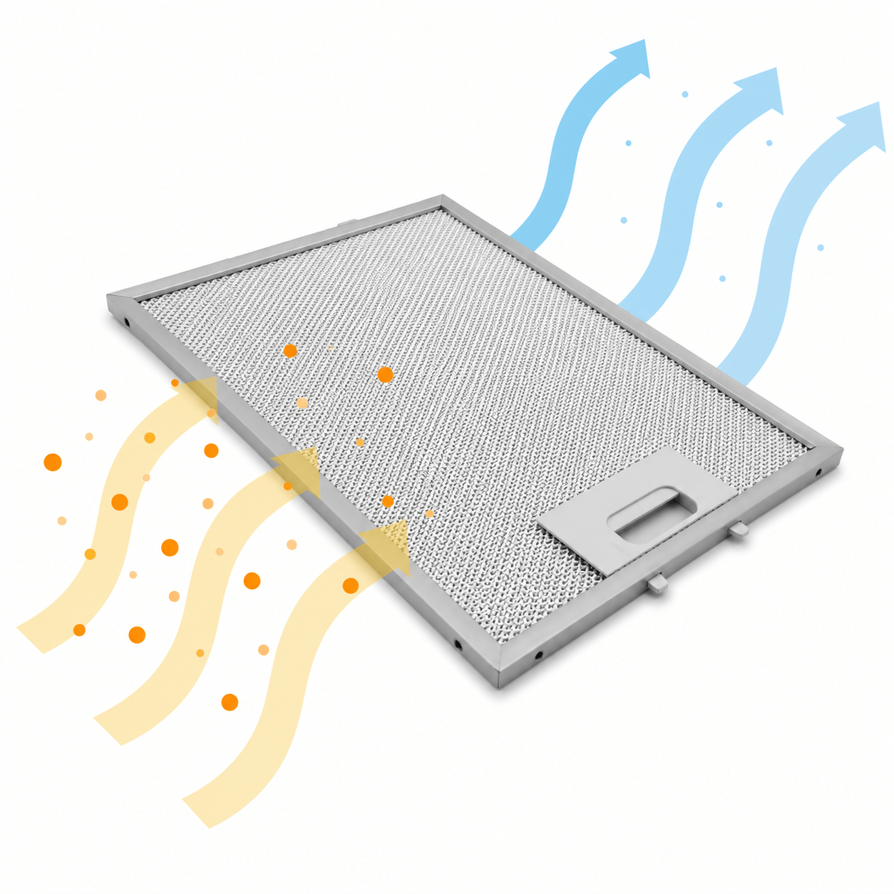 Filtre à graisse en métal 215x268mm d'origine Hotpoint-Ariston pour HR62X