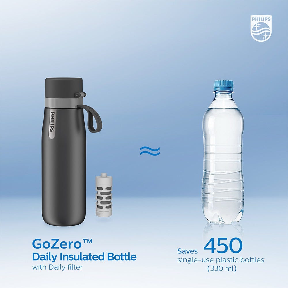  Gourde Philips GoZero Daily Isotherme (550 ml) Gris AWP2771GRR
