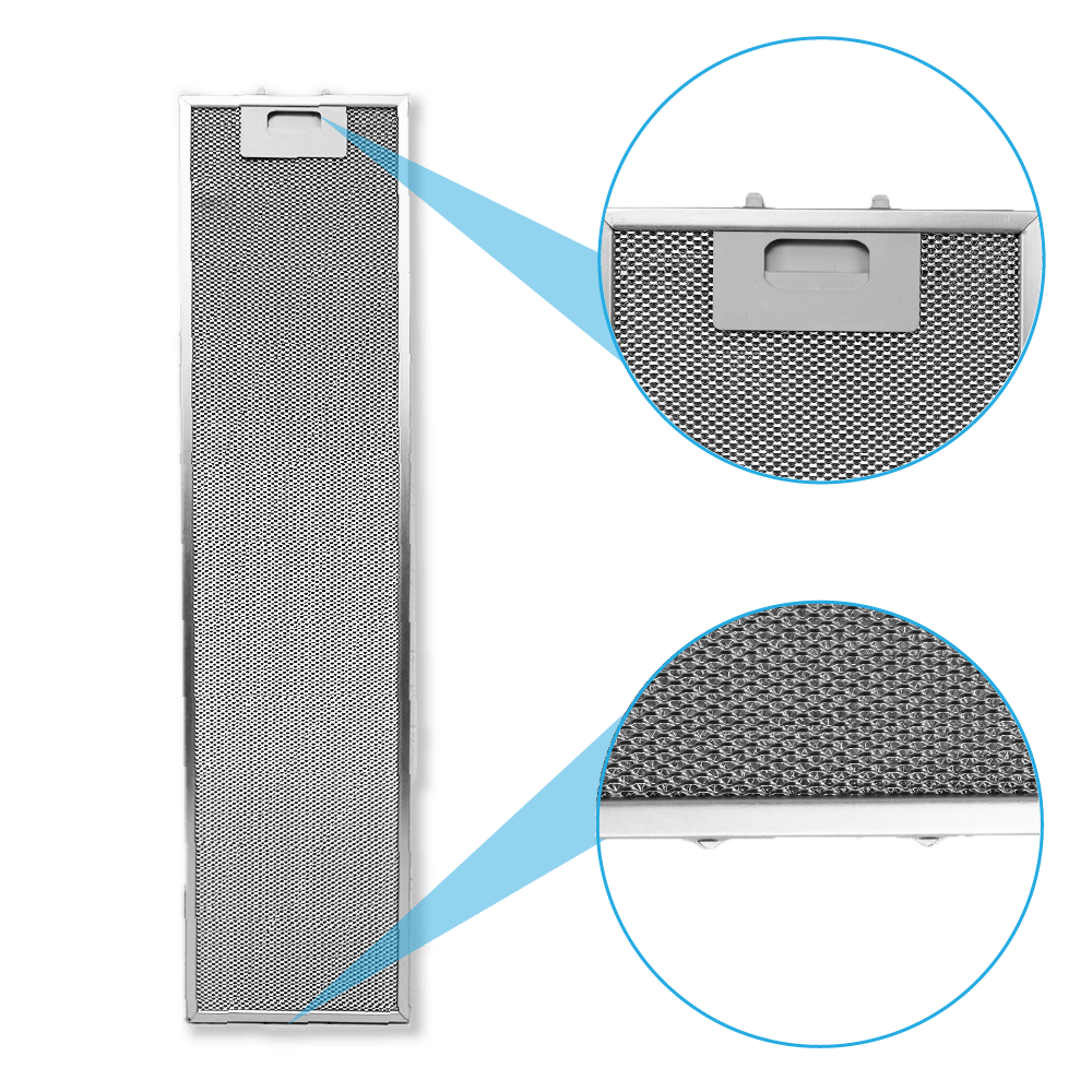 Filtre à graisse en métal 756x184mm compatible avec Samsung NK36M1030IS/UR