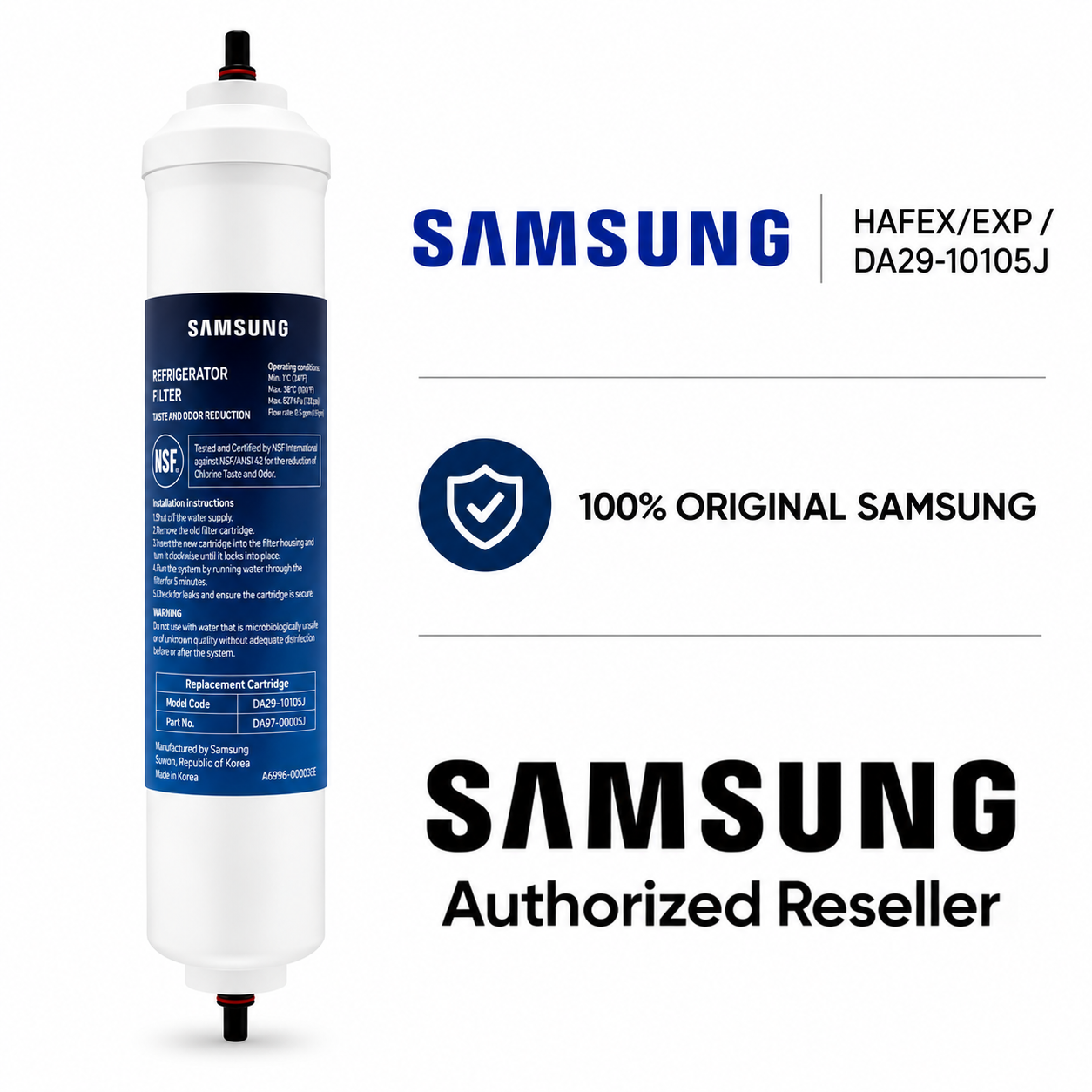 Filtre frigo d'origine Samsung HAFEX/EXP / DA29-10105J