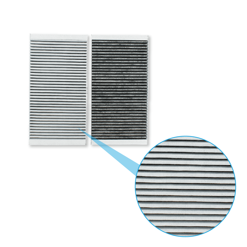 Filtre à charbon (2pcs) d’origine HiSense HF3015 pour plaque induction aspirante