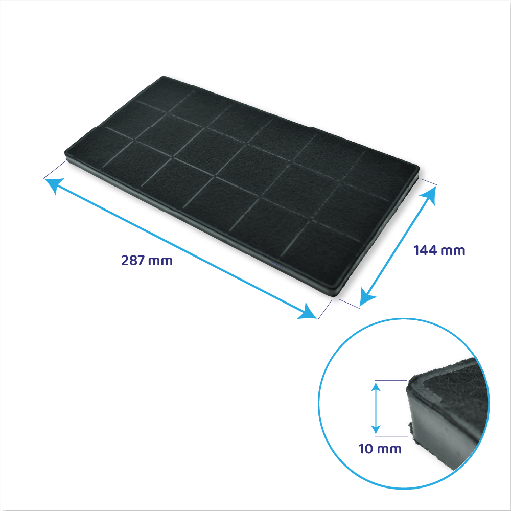 Filtre à charbon (2pcs) d'origine Elica FCB0060650 / CFC0142330