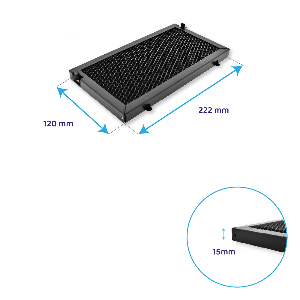 Filtre à charbon Zéolite Microtech d’origine Falmec KACL.967 / KACL.1055 pour VERSO EASY