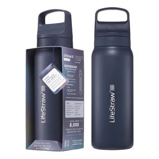 LifeStraw Go 2.0 Series Bouteille isotherme en acier inoxydable Bleu océan (1000 ml)