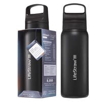 Bouteille isotherme en acier inoxydable LifeStraw Go 2.0 Series Noire (1000 ml)