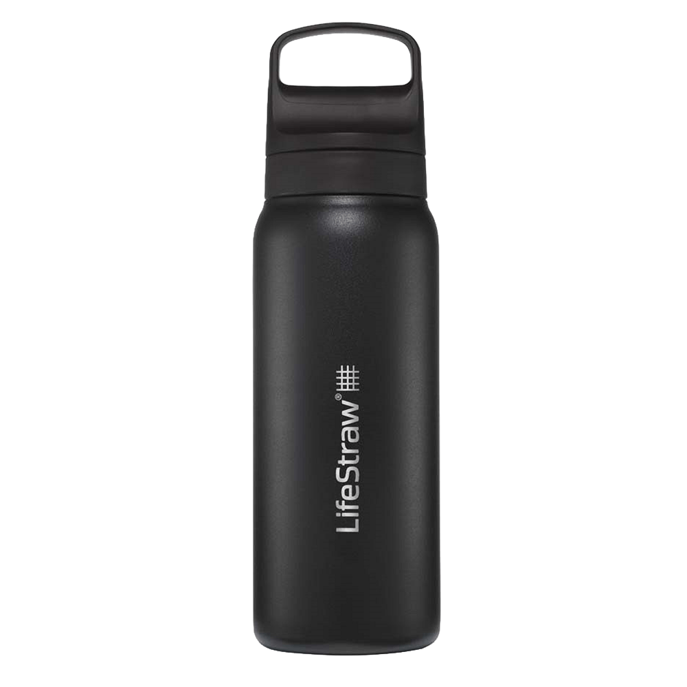 Bouteille isotherme en acier inoxydable LifeStraw Go 2.0 Series Noire (1000 ml)