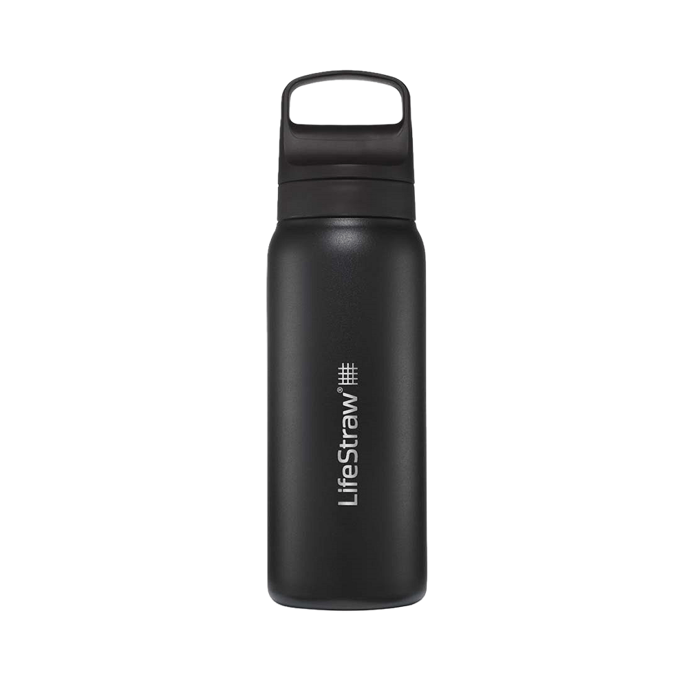 Bouteille isotherme en acier inoxydable LifeStraw Go 2.0 Series Noire (700 ml)