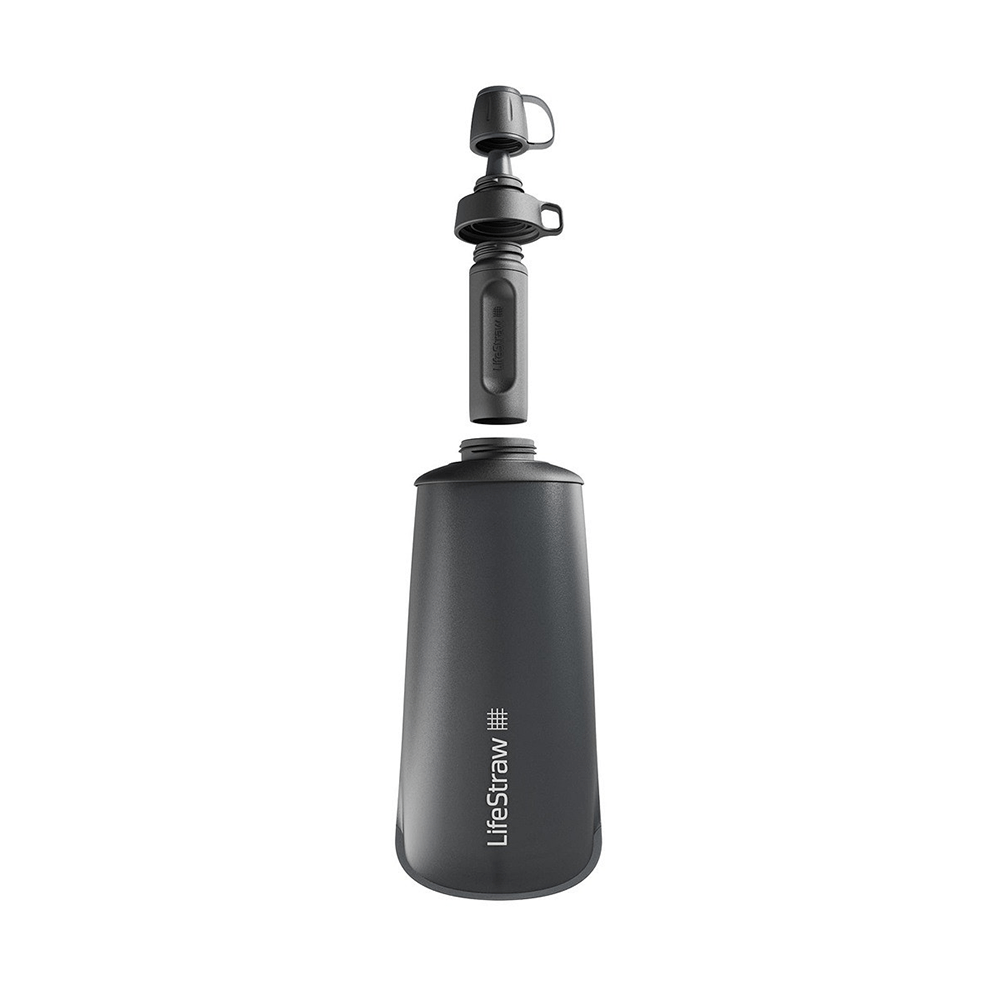 LifeStraw Peak Series Gourde Souple Pliable 650ml Gris Montagne Foncé