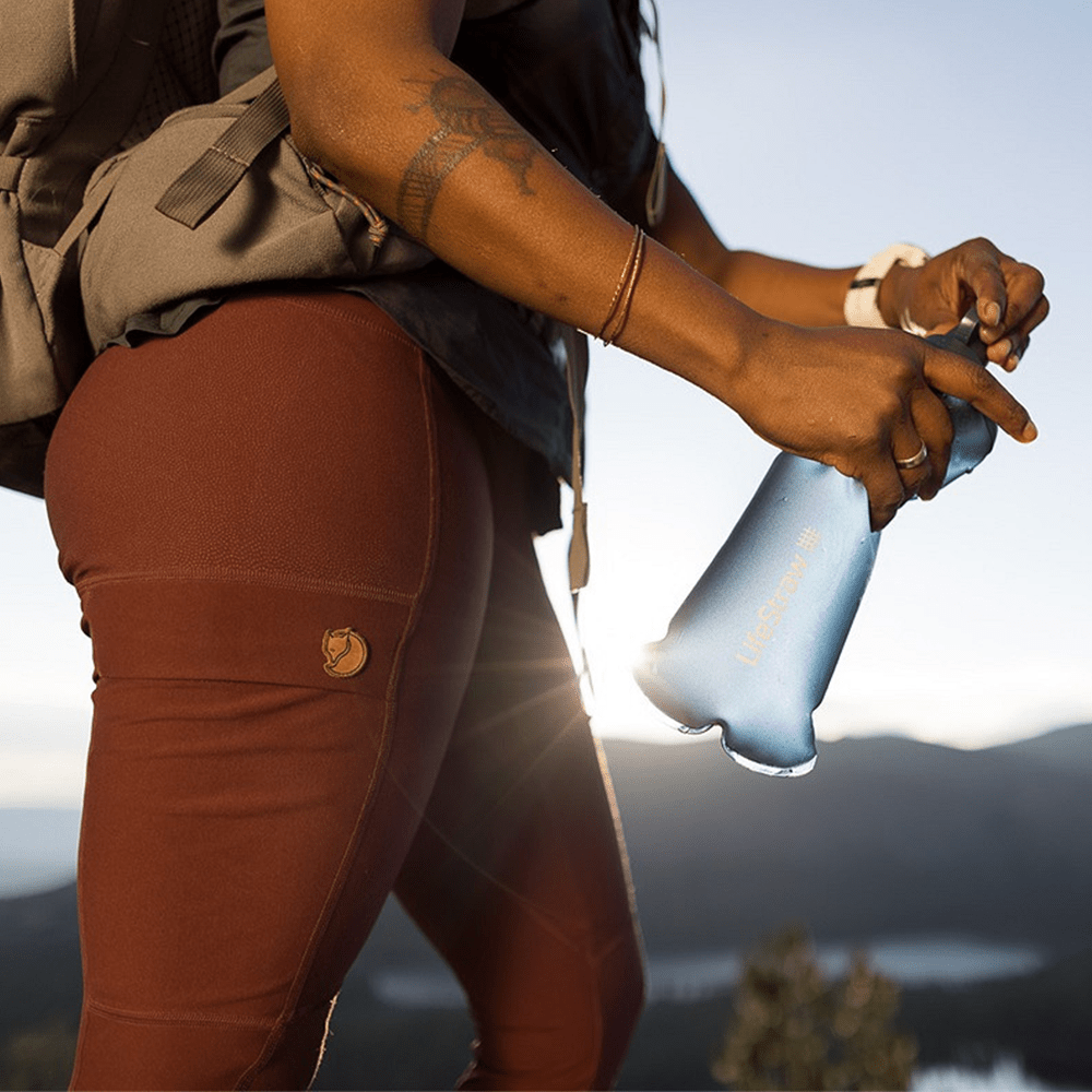 LifeStraw Peak Series Gourde Souple Pliable 650ml Bleu Montagne