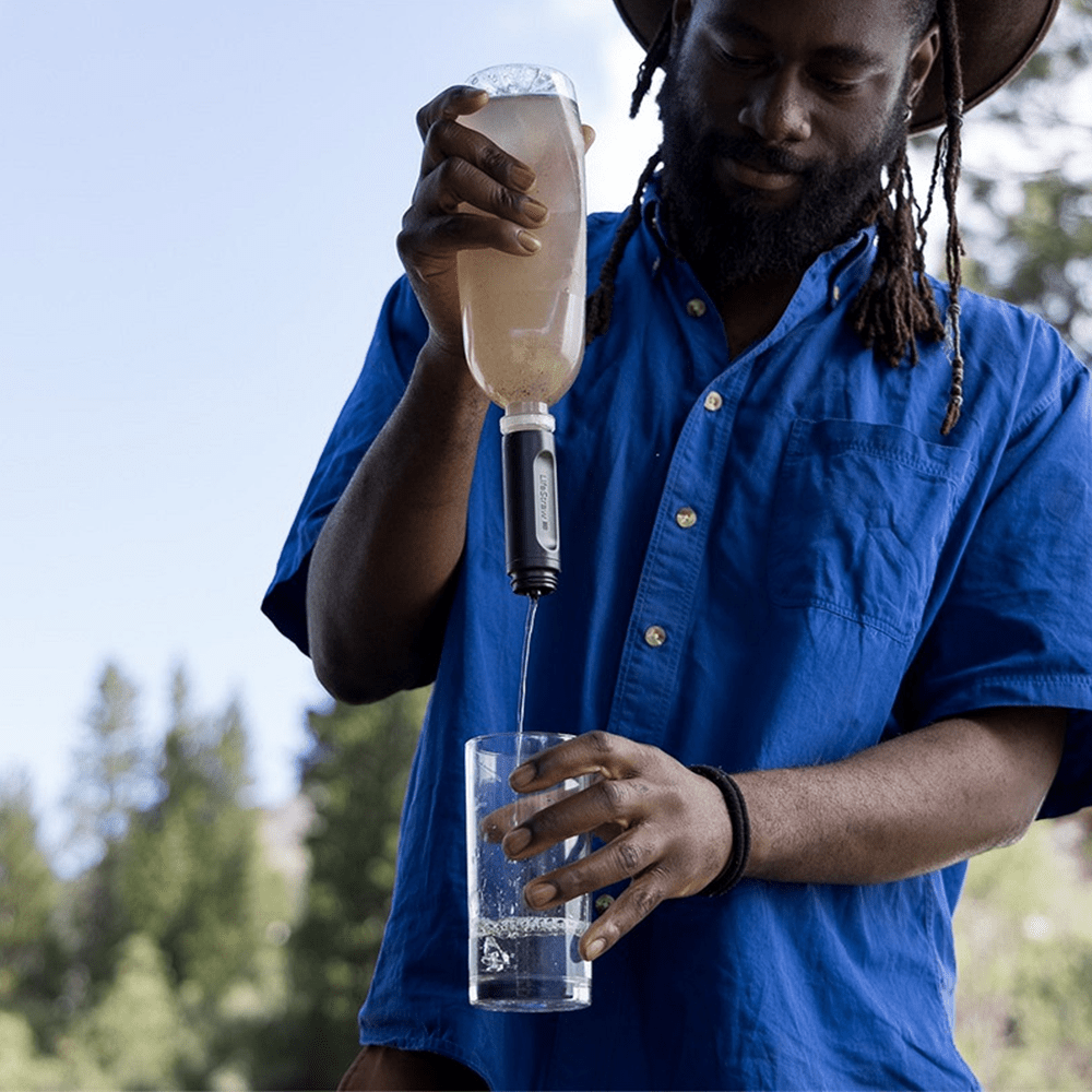 LifeStraw Peak Series Gourde Souple Pliable 650ml Bleu Montagne