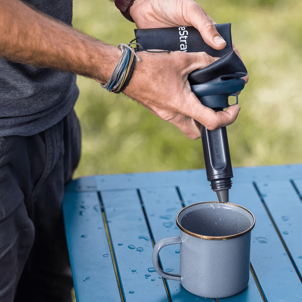 LifeStraw Peak Series Gourde Souple Pliable 650ml Bleu Montagne
