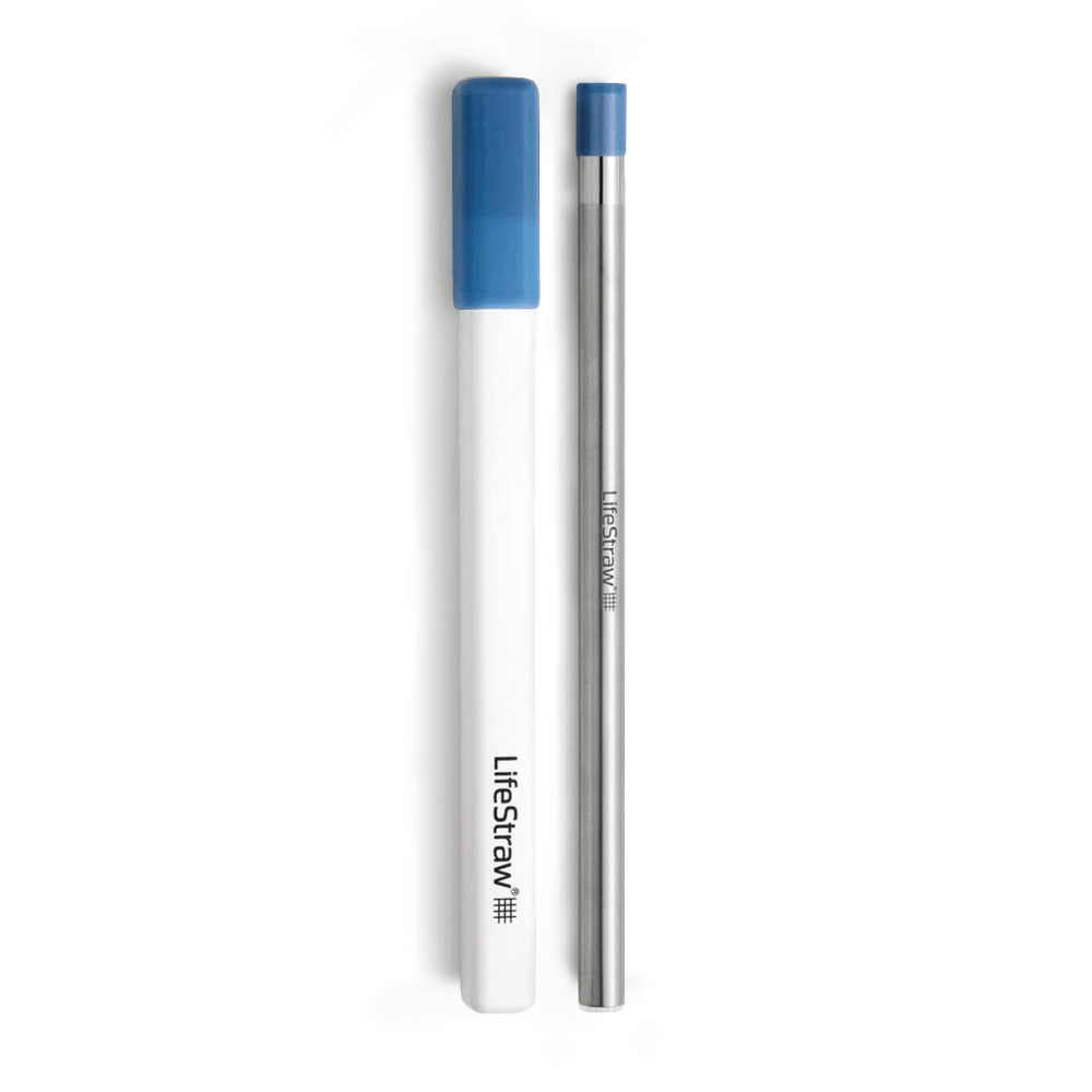 Paille Filtrante en Acier Inoxydable LifeStraw Sip– Bleu Orageux
