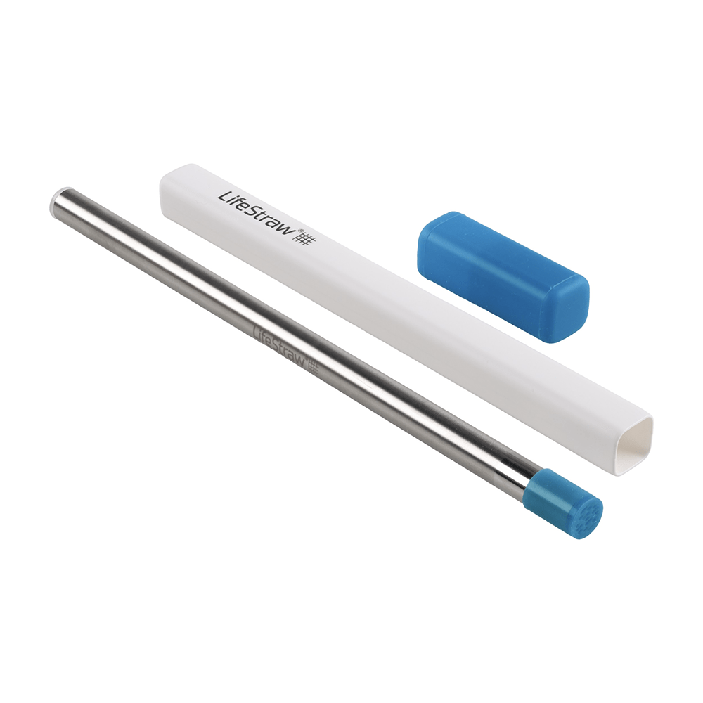 Paille Filtrante en Acier Inoxydable LifeStraw Sip– Bleu Orageux