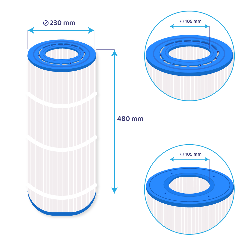 Filtre Sta-Rite PosiFlo PTM70 / PC115 / UHD-SR70 pour piscine par Darlly