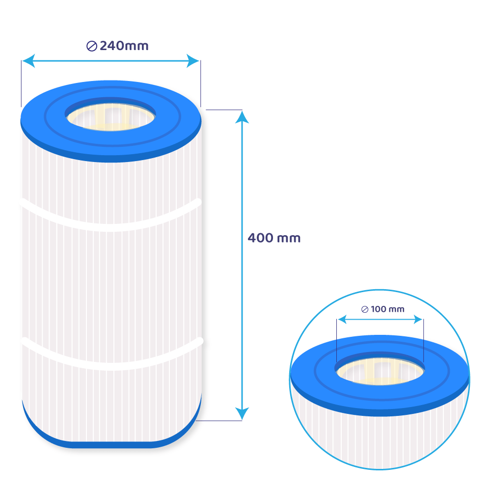 Filtre AstralPool Terra 75 / Astral 2507 CE / PAST75 pour piscine par Darlly